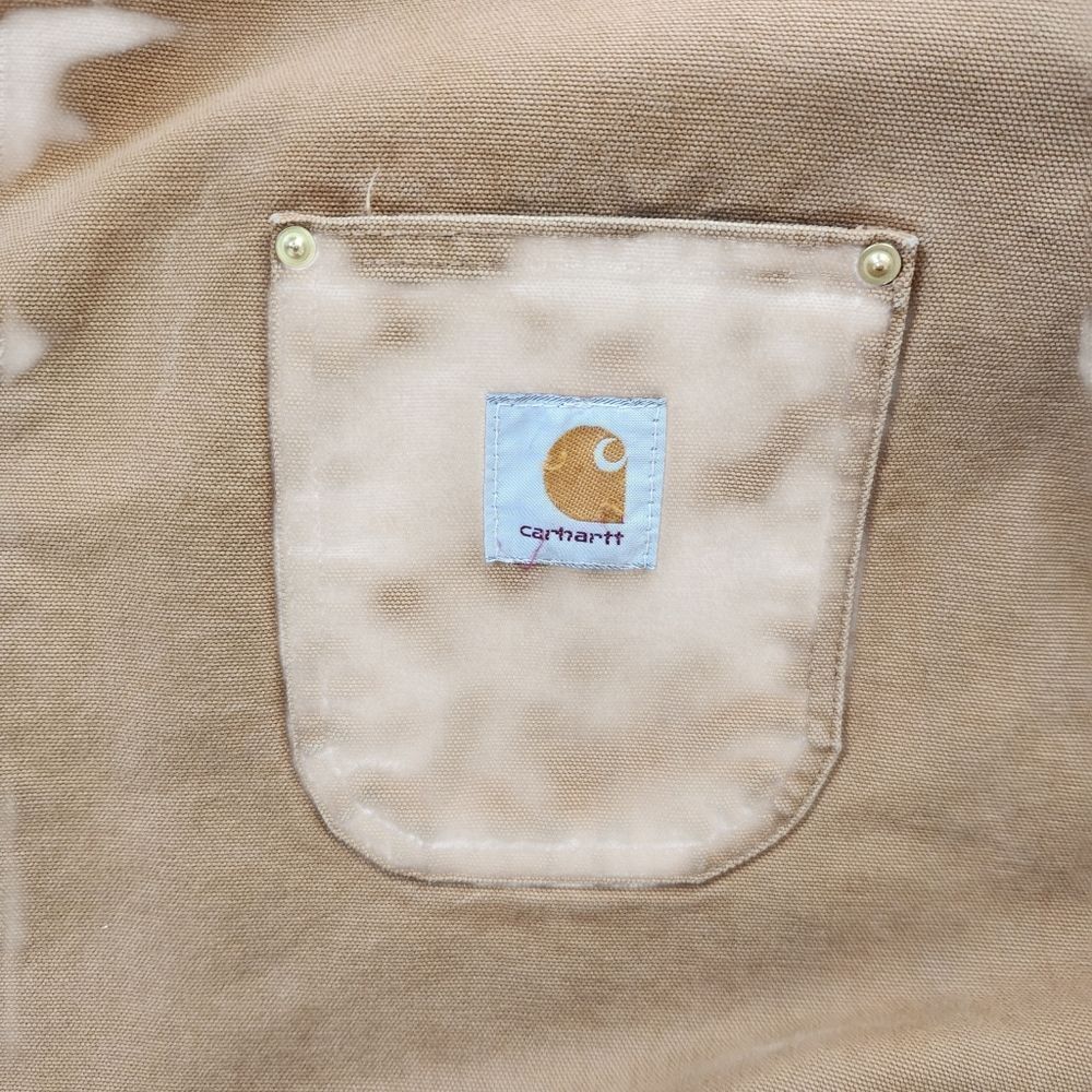 Vintage Carhartt Chore Coat 2XL Brown Corduroy Collar Jacket Blanket Lined USA - Picture 2 of 12